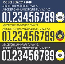 Name&Number Set For Paris Saint-Germain UEFA Champions League 2017/2018 Football