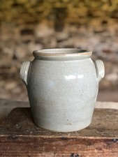 Vintage French Stoneware Confit Pot Jar