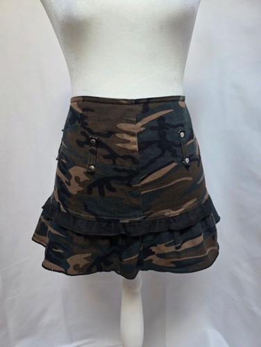 Lip service camo ruffle mini - service,