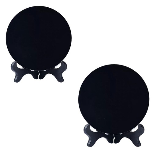Obsidian scrying mirror - scrying,