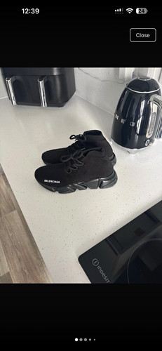 Balenciaga black high top - black,