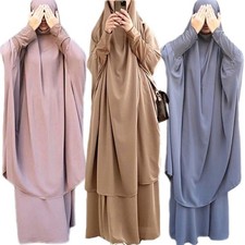 Ramadan Khimar Muslim Women Prayer Dress Hijab Abaya Islamic Niqab Burqa Jilbab