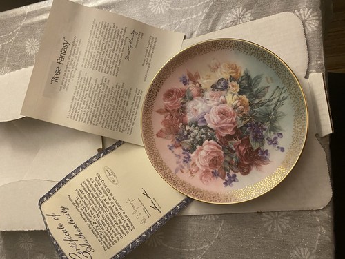 Lena lui decorative plate rose - decorative,