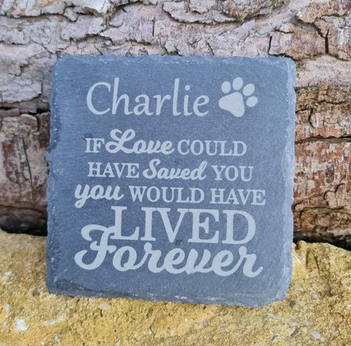 Personalised slate memorial - slate,