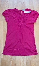Pink Cotton Tunic Top. Lacy