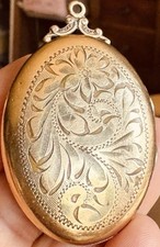 Large Vintage Antique Oval