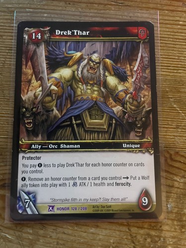 Drek thar wow - -, honor