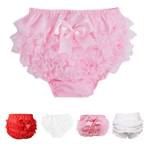 Baby girls frilly - frilly, spotty