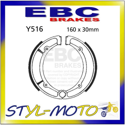 Rear brake pads ebc yamaha - brake, xs