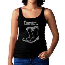 Cowgirl Boots Womans Rhinestone Vest - Country Line dancing Farm girl