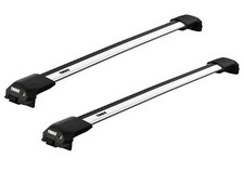 Thule Roof Rack Edge Raised Rail WingBar Edge Silver for Peugeot 307 SW Estate