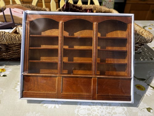 Dolls house walnut colour - house,