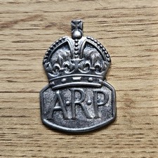 Original WW2 Silver ARP Badge