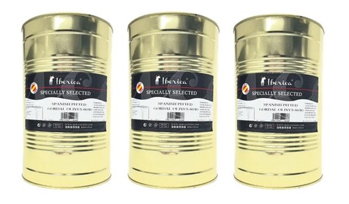 Pitted green gordal olives - pitted,