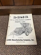 Vintage Original Long Peanut Combine Harvester Parts Book Catalog Manual