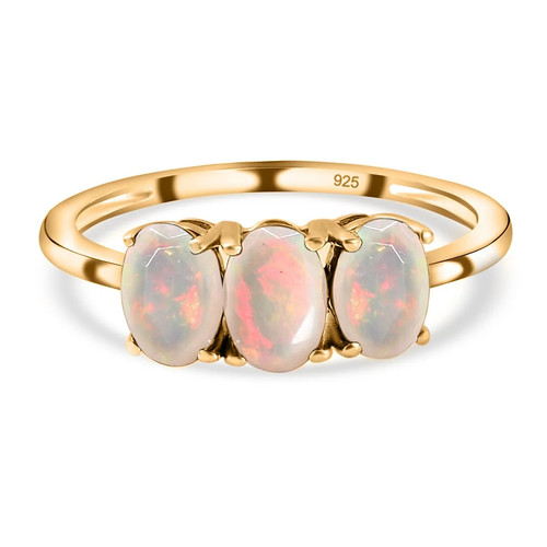 Tjc opal trilogy ring 14ct - trilogy,