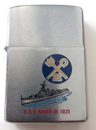 1957 zippo lighter the - 1957, u.s.s