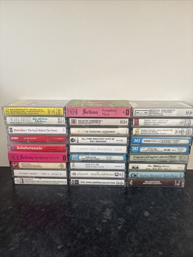 Vintage cassette tapes job lot - vintage,