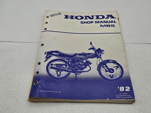 1982 honda mb5 - honda, service