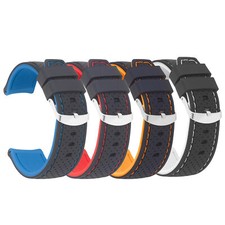 22mm Silicone Rally Strap Watch Band for Tissot Quadrato