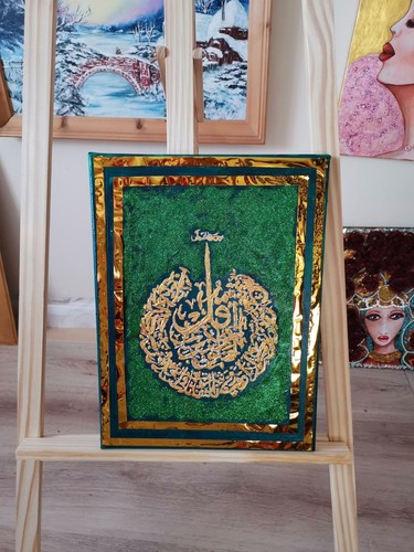 Handmade gold and green - gold,