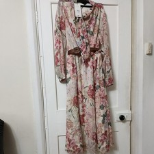 Zara Women Belted Floral Print