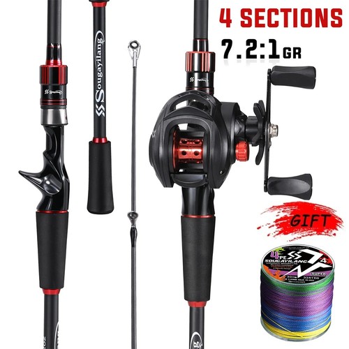 Fishing rod reel combo carbon - rod,
