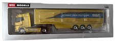 WSI 1/50 DIECAST TRUCK DAF XG 4X2 BOX TRAILER 3 AXLE START THE FUTURE GOLD