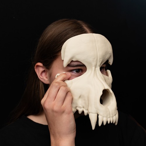 Wolf skull mask - wolf,