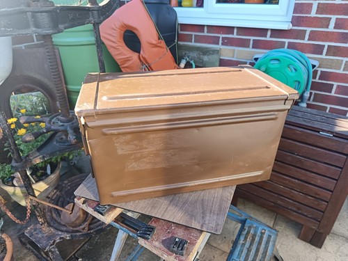 Ammo box large army metal - large, tin