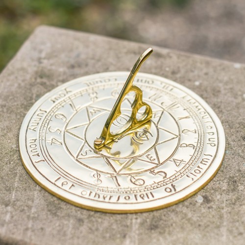 18cm solskin brass sundial - 'solskin',
