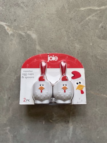 Joie rooster egg cups spoons - egg,