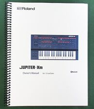 Roland Jupiter-XM Owner's Instruction Manual: 28 Pages & Protective Covers!