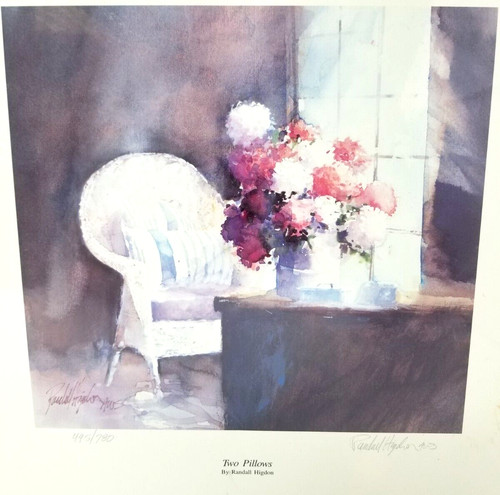 Two pillows art print - art, randall