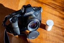 Lot of Canon T-90 SLR with nFD