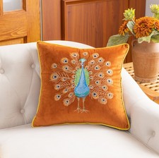 Luxurious Embroidered Peacock