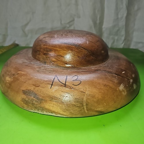 Wooden hat block - , millinery