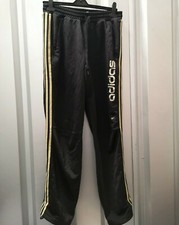 Mens Adidas Wetlook Tracksuit Pants Lads Shiny Joggers Cal Surf Medium Chile 62