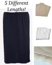 Ladies Ex Marks Waist Slip Cooling Comfort Black White Nude Underskirt Knee Midi