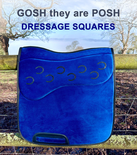 Velvet dressage saddle pad - velvet,