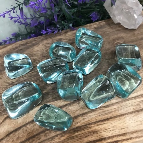Large blue obsidian tumble - large,