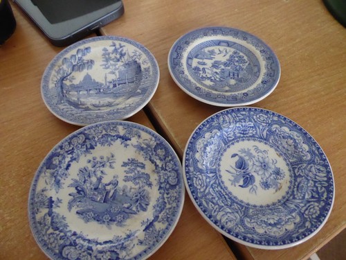 Spode blue room plates - blue,