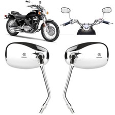 Motorcycle Mirrors Chrome 10mm