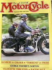 The Classic Motorcycle September 1985 Norton International Velocette Thruxton