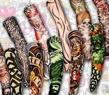 Tattoo Sleeves Men Women Fake Temporary Tattoo Arm Warmer Sleeve 20 Designs UK
