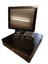 EPOS 15" Touch Till System/Cash Drawer/Printer - Shop / Bar / Takeway - J1900 #