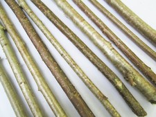 5 x 60cm Natural Hazel Sticks with Bark For Craft Art Decoration