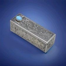 Antique Silver Tone Lipstick