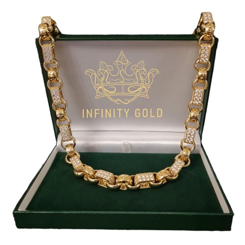 Gold chain 13mm gypsy style - 13mm,