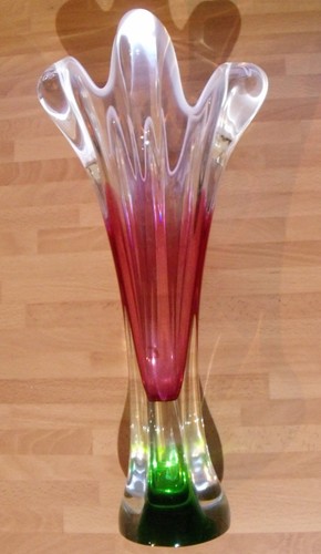 Vintage czech cranberry green - czech,